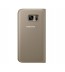 Husa S-View Cover pentru Samsung Galaxy S7, Gold